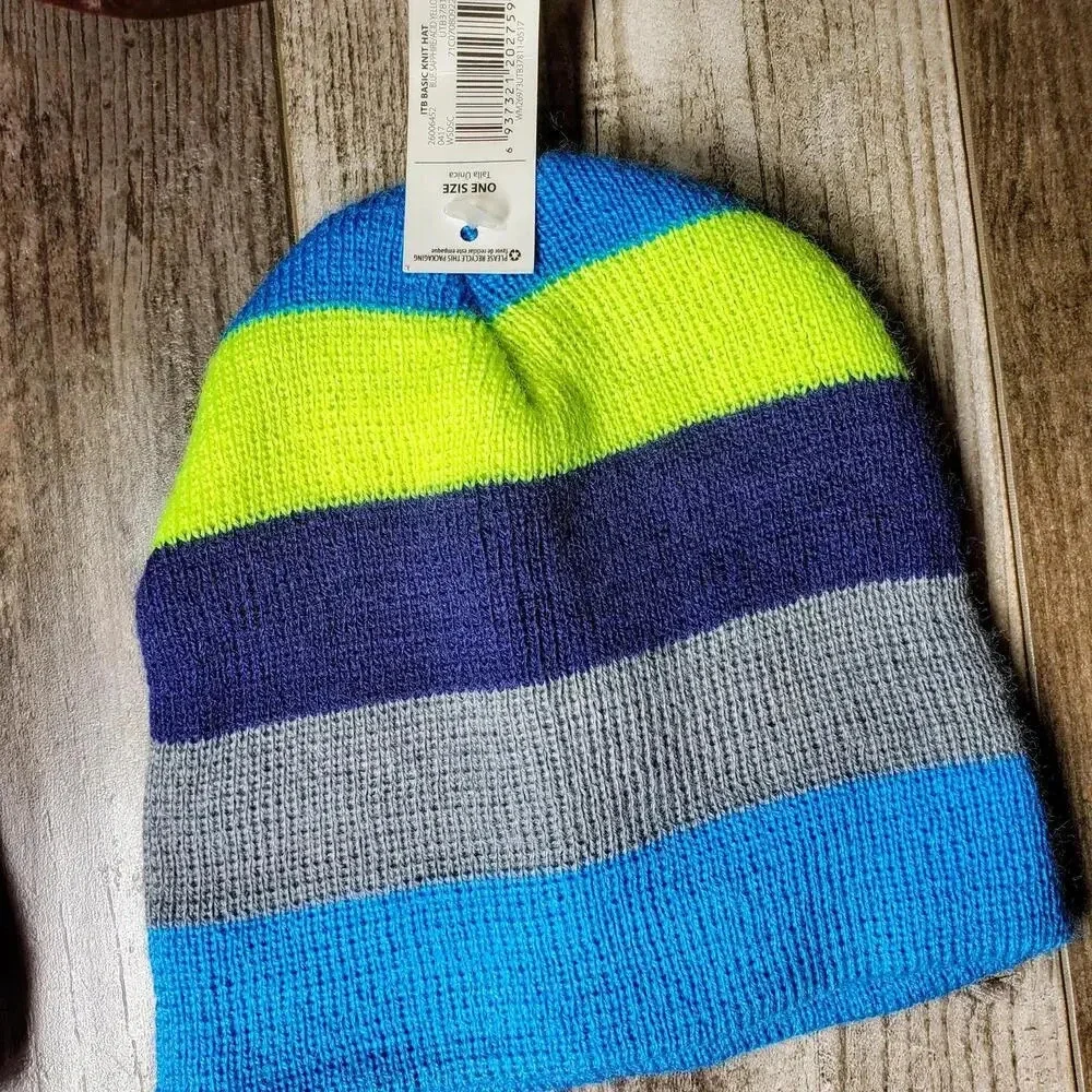 Gymboree Baby Boy Striped Knit Winter Hat Bundle - 2 Pieces